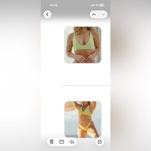 Apollo and Sage Manly Bikini Top and Full Coverage Bottom